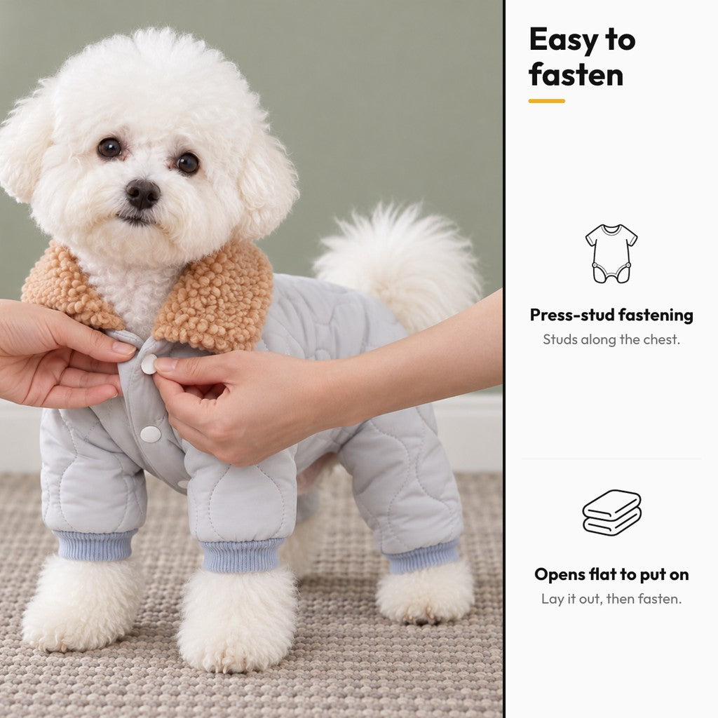 Snug Trail padded dog jacket – Easy to fasten