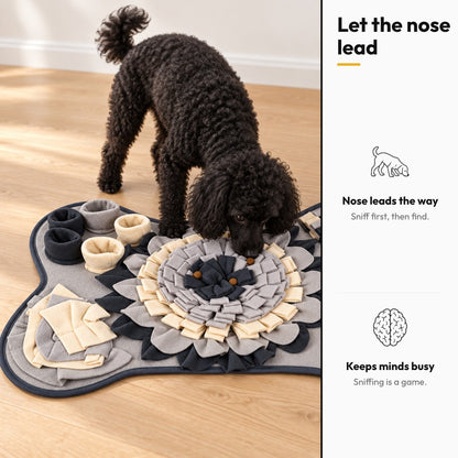 Bone-shaped snuffle mat – Let the nose lead