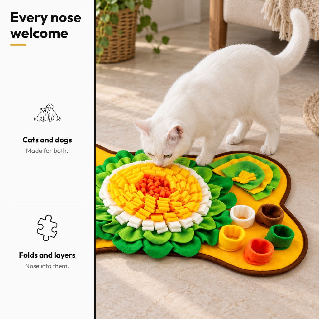 Bone-shaped snuffle mat – Every nose welcome
