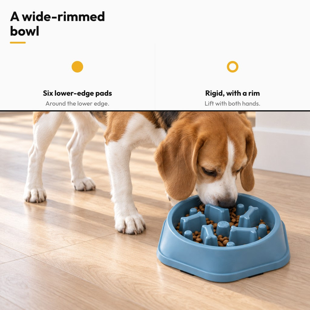 Slow Bowl slow feeder bowl – A wide-rimmed bowl