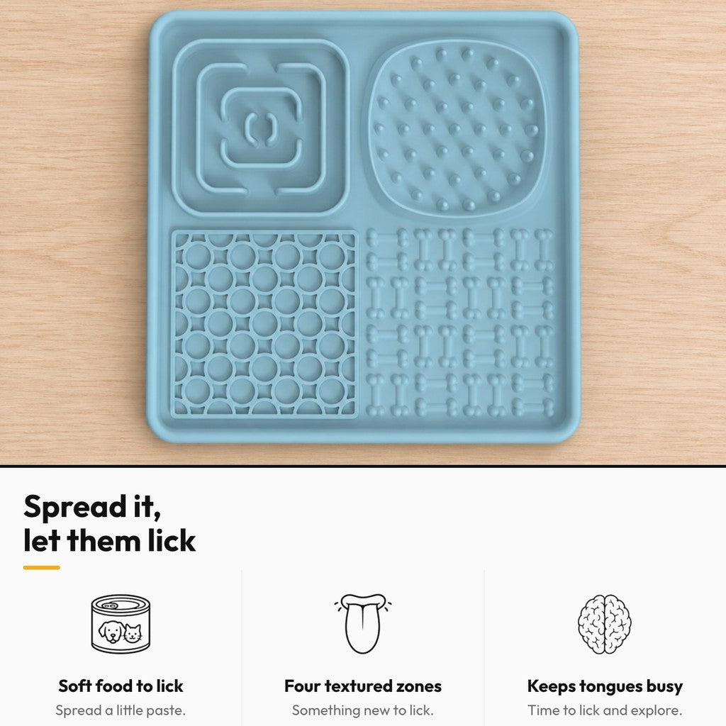 Silicone lick mat – Spread it, let them lick