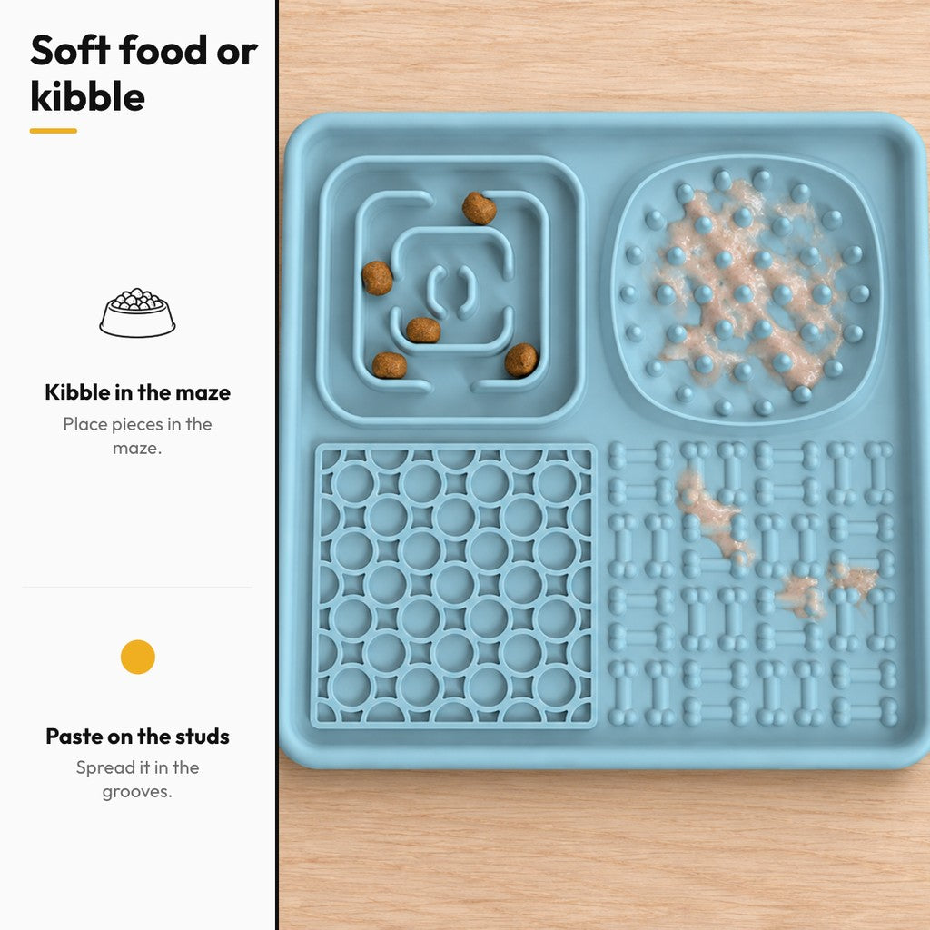 Silicone lick mat – Soft food or kibble