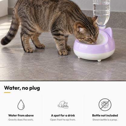 Gravity water dispenser – Water, no plug