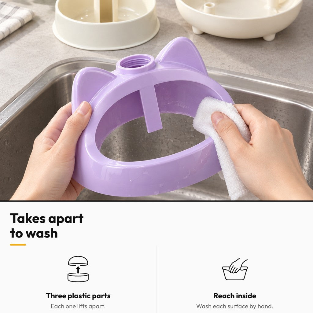 Gravity water dispenser – Takes apart to wash