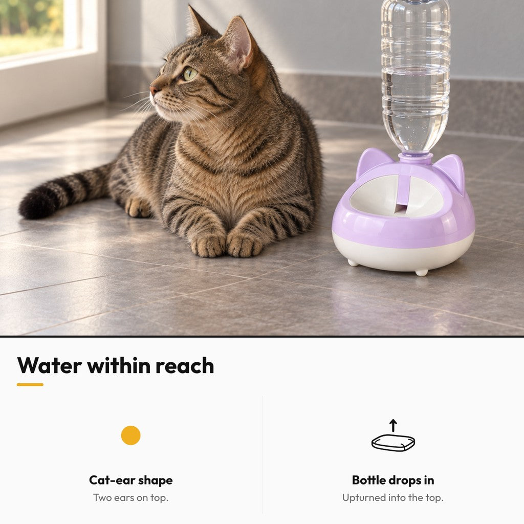 Gravity water dispenser – Water within reach