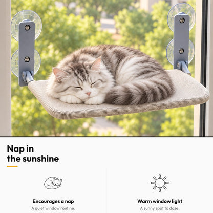 Suction Cup Cat Window Hammock – Nap in the sunshine