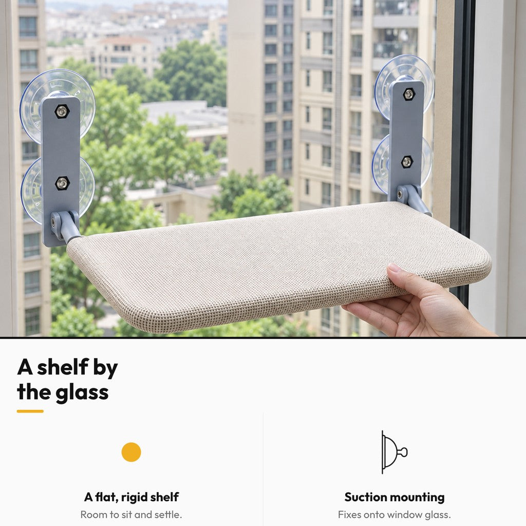 Suction Cup Cat Window Hammock – A shelf by the glass