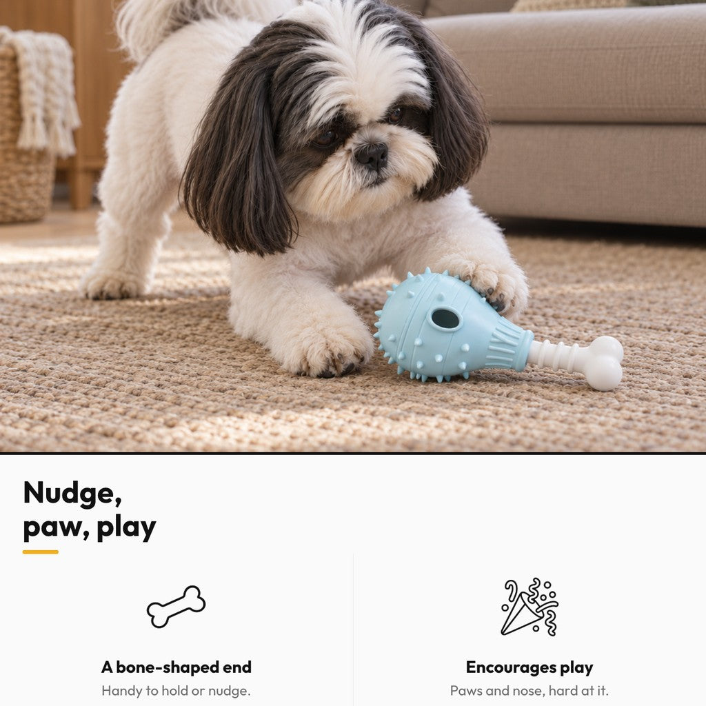 Drumstick Treat-Dispensing Toy for Dogs – Nudge, paw, play
