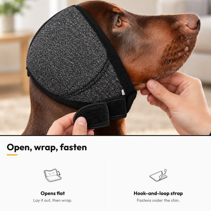 Pup Muffs – Open, wrap, fasten