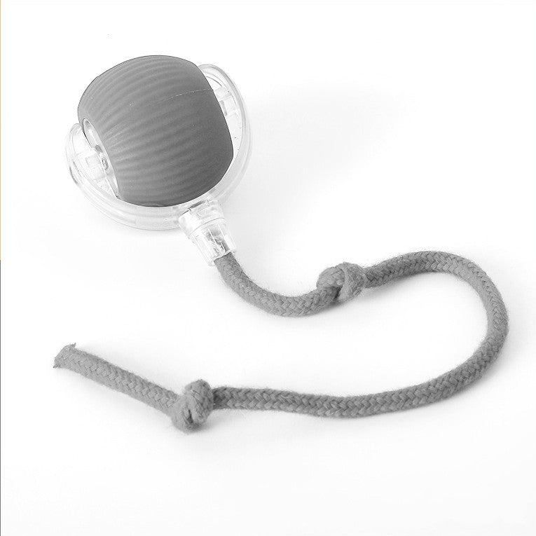 Grey Chase Ball with a matching grey rope tail