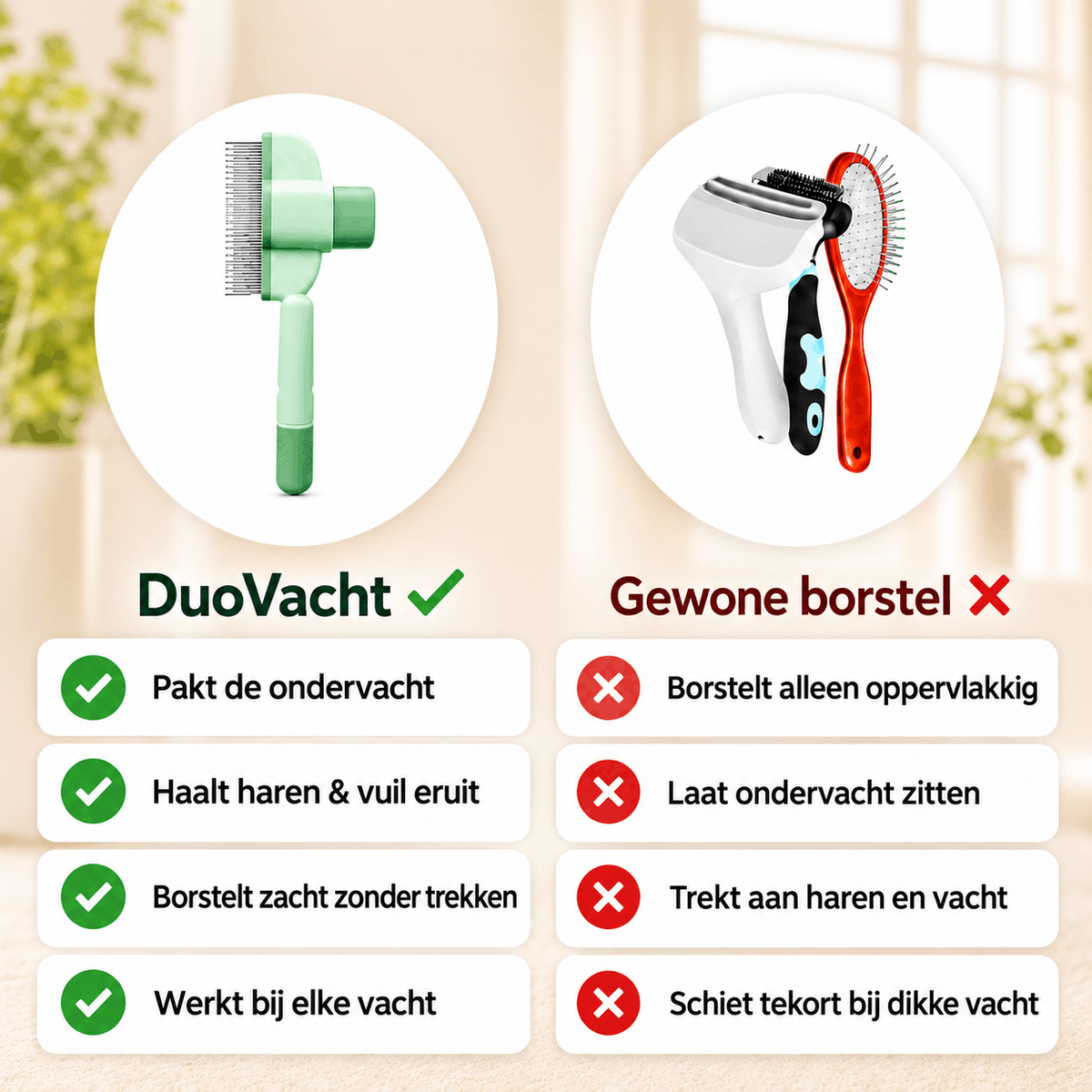 One-Press Self-Cleaning Comb