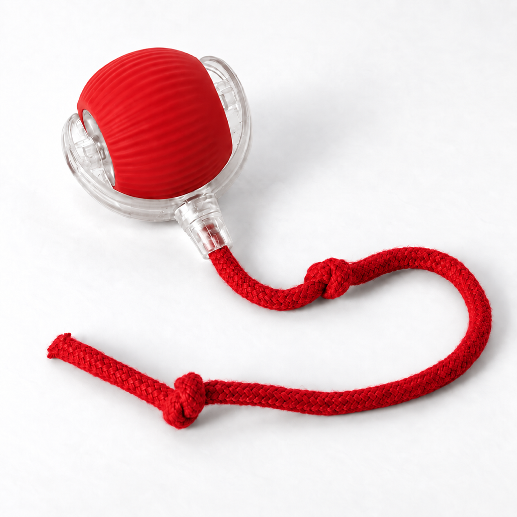 Chase Ball — Self-Rolling Ball Toy in Red