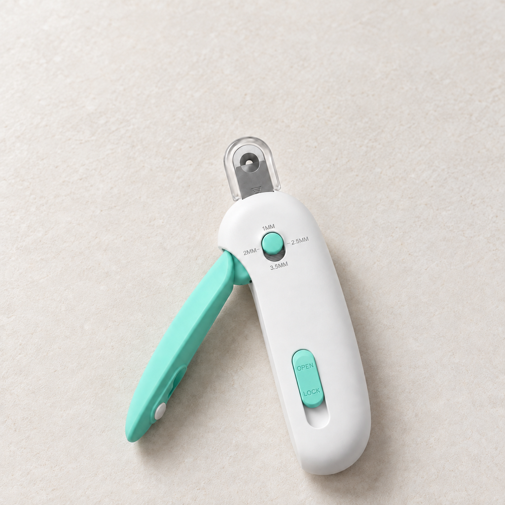 Gentle-Guard Adjustable Nail Clipper — the adjustable guard mechanism