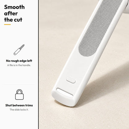 Gentle-Guard Adjustable Nail Clipper — Smooth after the cut: No rough edge left; Shut between trims