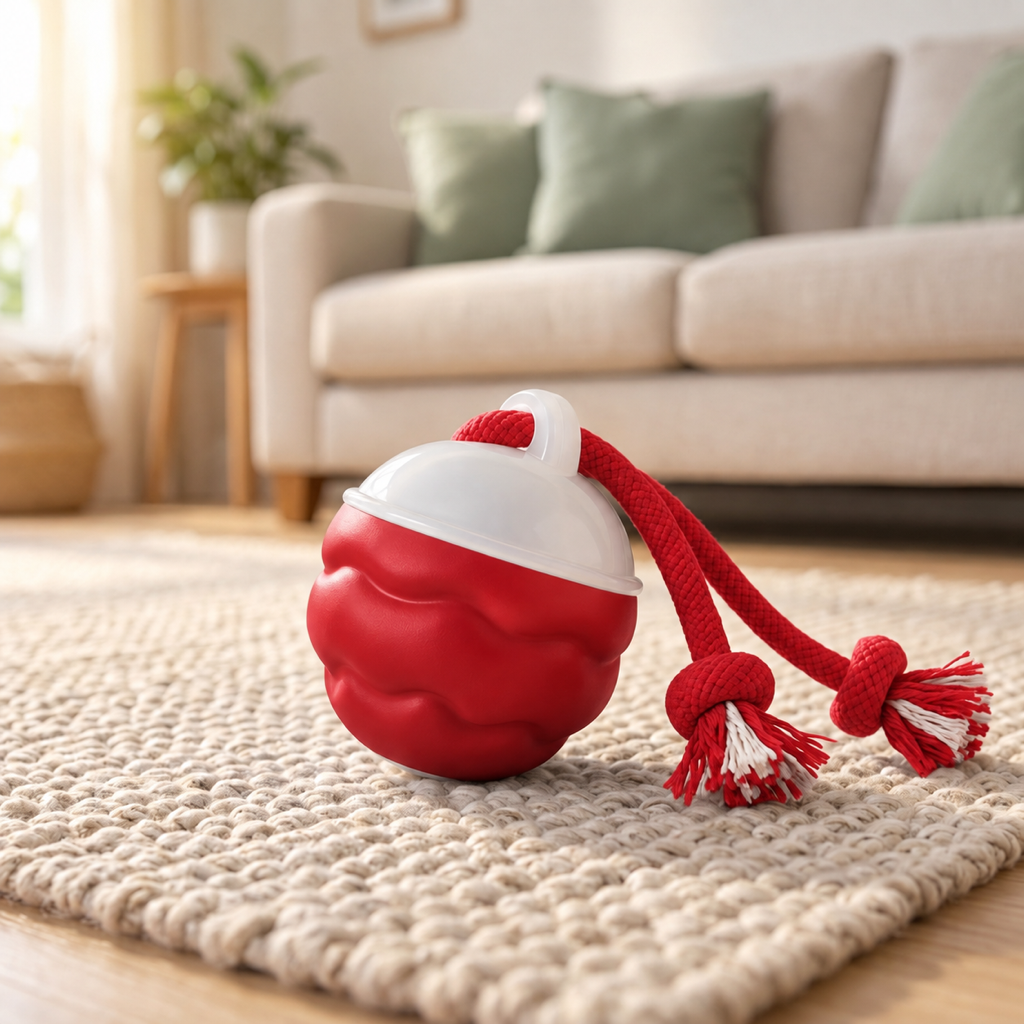 Smart Interactive Rolling Ball in Red