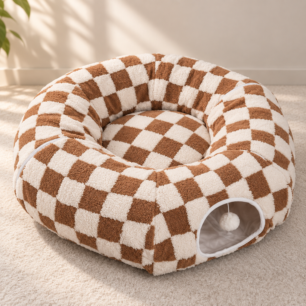 Tunnel Donut Bed — main view in brown
