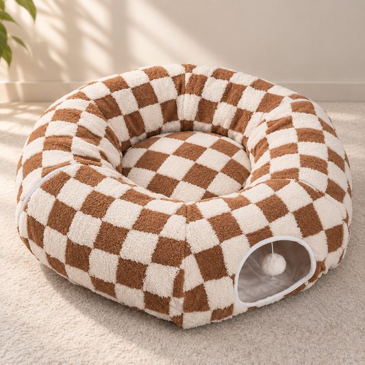 Tunnel Donut Bed — main view in brown