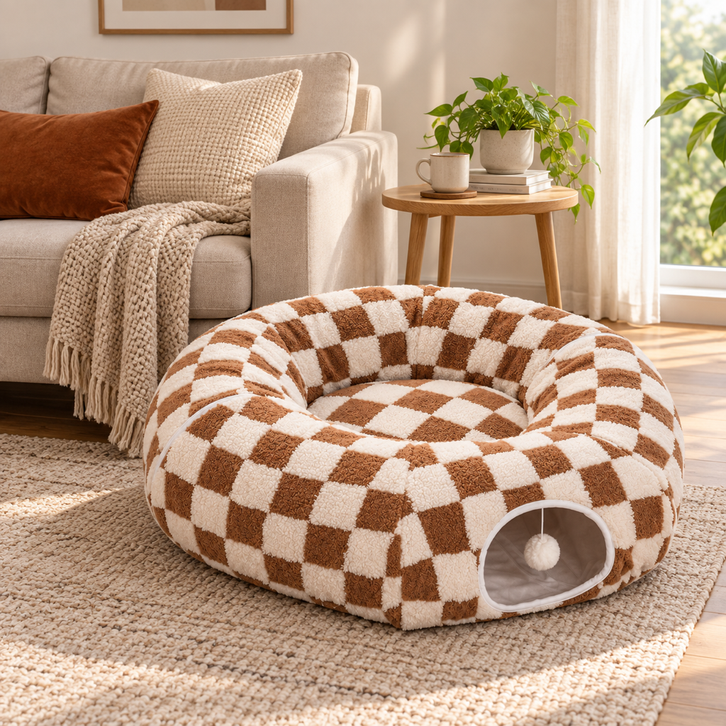 Tunnel Donut Bed — how big the bed is in a room