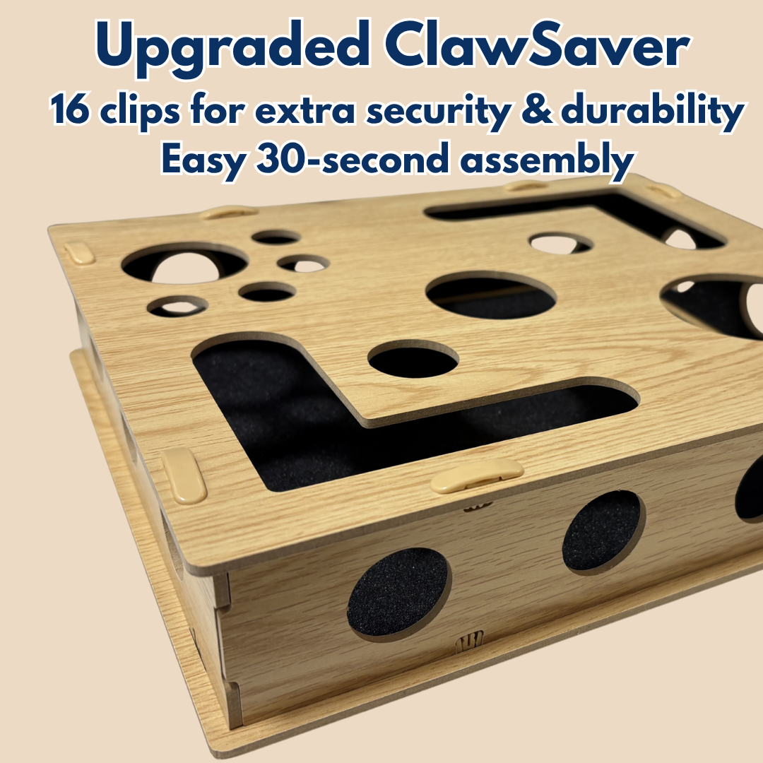 Wooden Maze Box with Claw-Filing Top